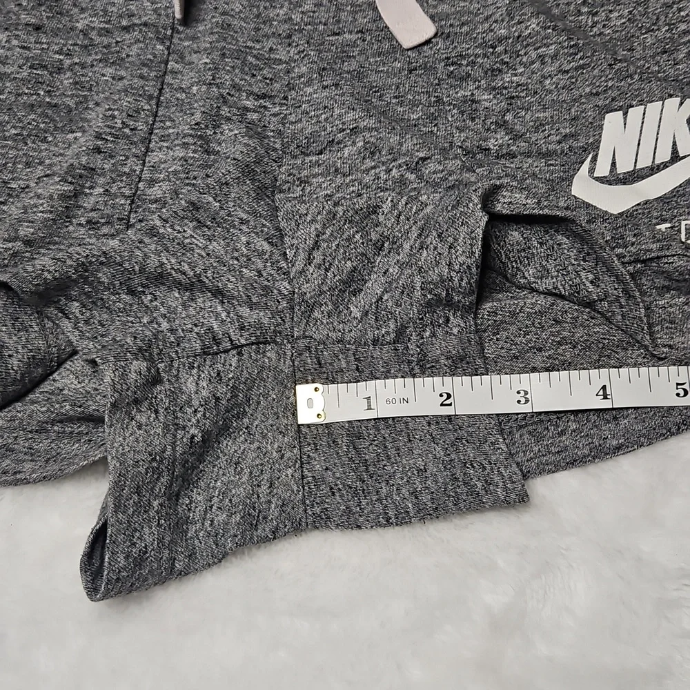 Nike Gym Vintage Heathered Charcoal Gray Shorts Drawstring Womens Size Small EUC
